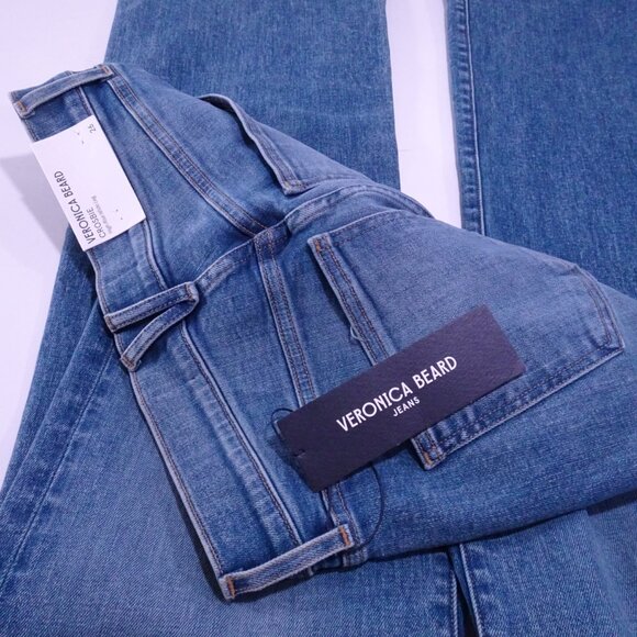 Veronica Beard Crosbie High Rise Wide Leg Jeans Ripple Haze 24 25 26 27 NWT 348 - Picture 14 of 14